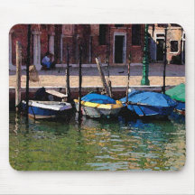 Quaint Boats Mousepad