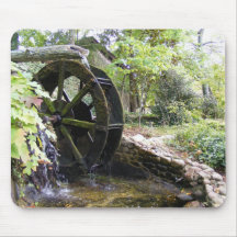 Quaint Country Waterwheel Mouse Pads