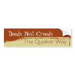 Quaker Bumper Sticker bumper stickers