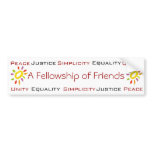 Quaker bumper sticker
