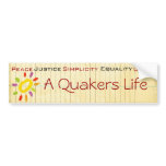Quaker bumper sticker