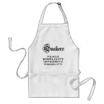 Quaker Motto aprons