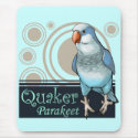 Quaker Parakeet Mousepad (Blue)