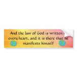 Quaker Quote bumper sticker