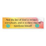 Quaker Quote bumper sticker