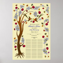 Quaker Tree of Life in Fall, 75 guests Print