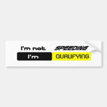 Qualifying bumper sticker