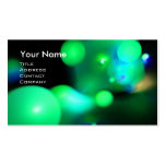 QUANTUM BUBBLES 2 MONOGRAM Vibrant black green Business Card Templates