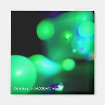 QUANTUM BUBBLES red violet Magnet