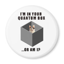 Quantum Cat Fridge Magnet