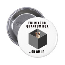 Quantum Cat Pinback Buttons