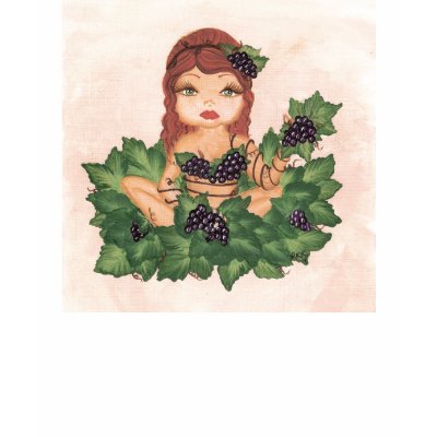 Quantum Cutie Grape Vine Girl T Shirts by Quantum_Art_Nerd