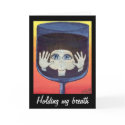 Quantum Kid in Wine Glass Thinking of You cards