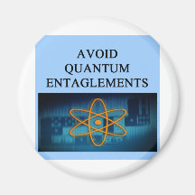 QUANTUM mechanics. Fridge Magnet
