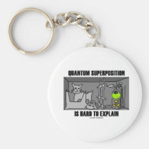 Quantum Superposition Is Hard To Explain (Physics) Keychain