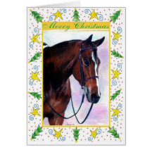 Quarter Horse Blank Christmas Card