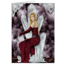 Quartz throne greeting card