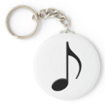Quaver - Eighth Note Music Symbol Keychains