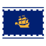 Quebec City flag Postcard
