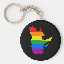 QUEBEC PRIDE KEY CHAIN