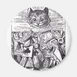 Queen and Cheshire Cat Refrigerator Magnets