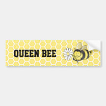 Queen Bee Bumper Sticker