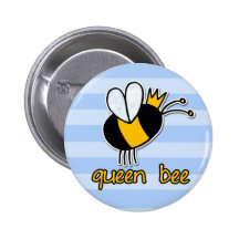 queen bee button sticker magnet