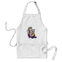 queen bee cartoon apron