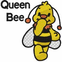 Queen Bee Embroidered Polo Shirt