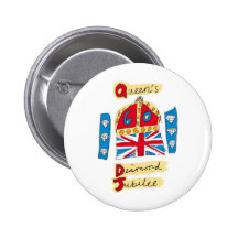 queen elizabeth diamond jubilee 2012 buttons