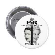 Queen Elizabeth Diamond Jubilee Button