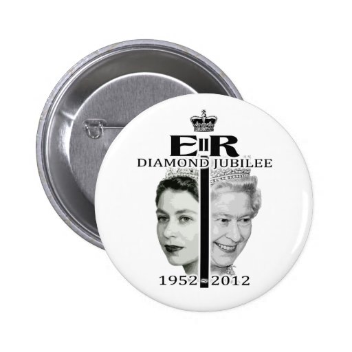 Queen Elizabeth Diamond Jubilee Button