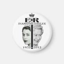 Queen Elizabeth Diamond Jubilee Magnet
