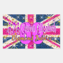 Queen Elizabeth Diamond Jubilee sticker