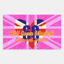 Queen Elizabeth Diamond Jubilee sticker