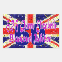 Queen Elizabeth Diamond Jubilee sticker