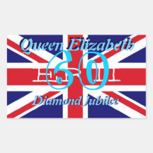 Queen Elizabeth Diamond Jubilee sticker