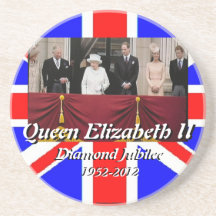 Queen Elizabeth family portrait Jubilee coasters