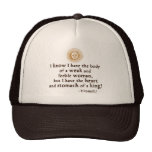 Queen Elizabeth I Tilbury Quote Mesh Hat