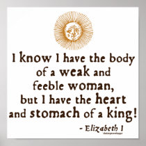 Queen Elizabeth I Tilbury Quote