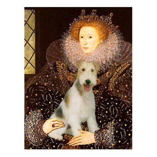 Queen Elizabeth I - Wire Fox Terrier #1 Postcards