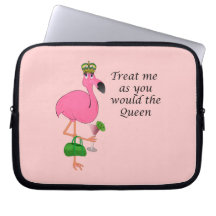 Queen Flamingo Laptop Sleeve