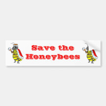 Queen Honeybee Diva Cartoon Bumper Sticker