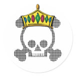 Queen king skull stickers