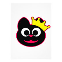 Queen Kitty Pink Custom Invite