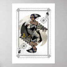 Queen of Carbon Art Print