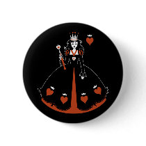 Queen of Hearts Pinback Buttons