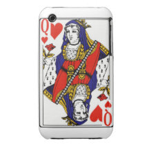 Queen Of Hearts Case Case-Mate iPhone 3 Cases