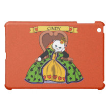 Queen of hearts cat case for the iPad mini