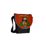 Queen of hearts cat messenger bags